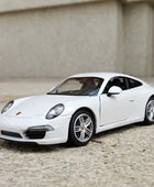 1/24 Porsches 911 Coupe Alloy Sports Car Model Diecast & Toy Metal Vehicles Car Model High Simulation Collection Childrens Gifts White - IHavePaws
