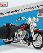 Maisto 1:18 Harley 1999 FLSTS Heritage Springer Alloy Motorcycle Model Simulation Metal Street Racing Motorcycle Model Kids Gift Red retail box - IHavePaws