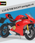 Maisto 1:18 Ducati Panigale V4 Alloy Racing Motorcycle Model Simulation Diecast Metal Street Motorcycle Model Childrens Toy Gift With foam box - IHavePaws