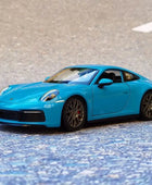 Welly 1:24 Porsche 911 Carrera 4S Alloy Sports Car Model Diecast Metal Toy Vehicles Car Model High Simulation Childrens Toy Gift Blue - IHavePaws