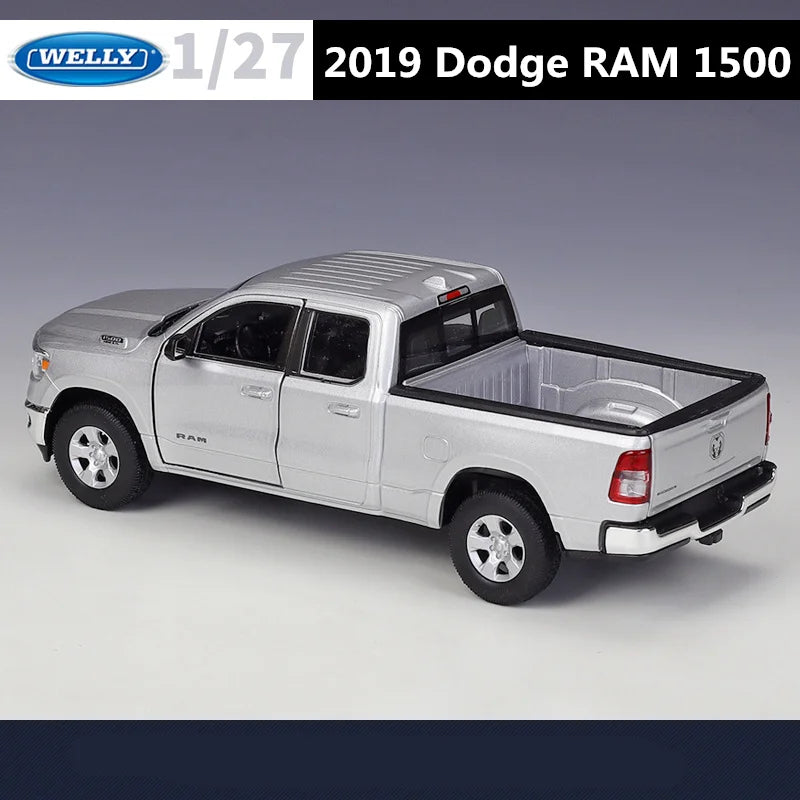 Welly 1/24 Dodge RAM 1500 Alloy Pickup Car Truck Model Diecast Metal Off-road Vehicles Car Model Simulation Collection Kids Gift