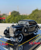 1/43 Classical Old Car Alloy Car Model Diecasts Metal Vehicles Retro Vintage Car Model High Simulation Collection Childrens Gift - IHavePaws
