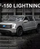 1:36 Ford Raptor F150 Pickup Alloy New Energy Car Model Diecast Metal Toy Off-road Vehicles Car Model Sound and Light Kids Gifts No Charging Gray - IHavePaws