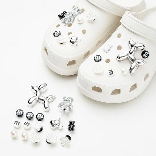 Shoe Charms for Crocs DIY Cute Transparent Bear Detachable Decoration Buckle for Croc Shoe Charm Accessories Kids Girls Gift - IHavePaws