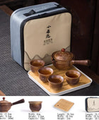 Handmade Tea Ceremony Exquisite Stone Grinding Shape Tea Set 10 - IHavePaws