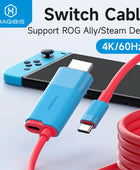 Hagibis Switch Dock for Nintendo Switch/OLED USB C to HDMI-Compatible Cable Adapter 4K60Hz 100W PD for Laptop SteamDeck ROG Ally - IHavePaws