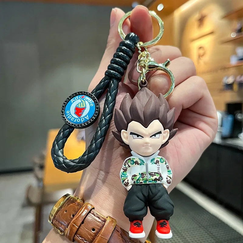 Cartoon Anime Dragon Ball Son Goku Keychain 3D Doll Saiyan Kakarotto Kame Sennin Male and Female Car Key Chain Pendant Gift Toys 03 - ihavepaws.com