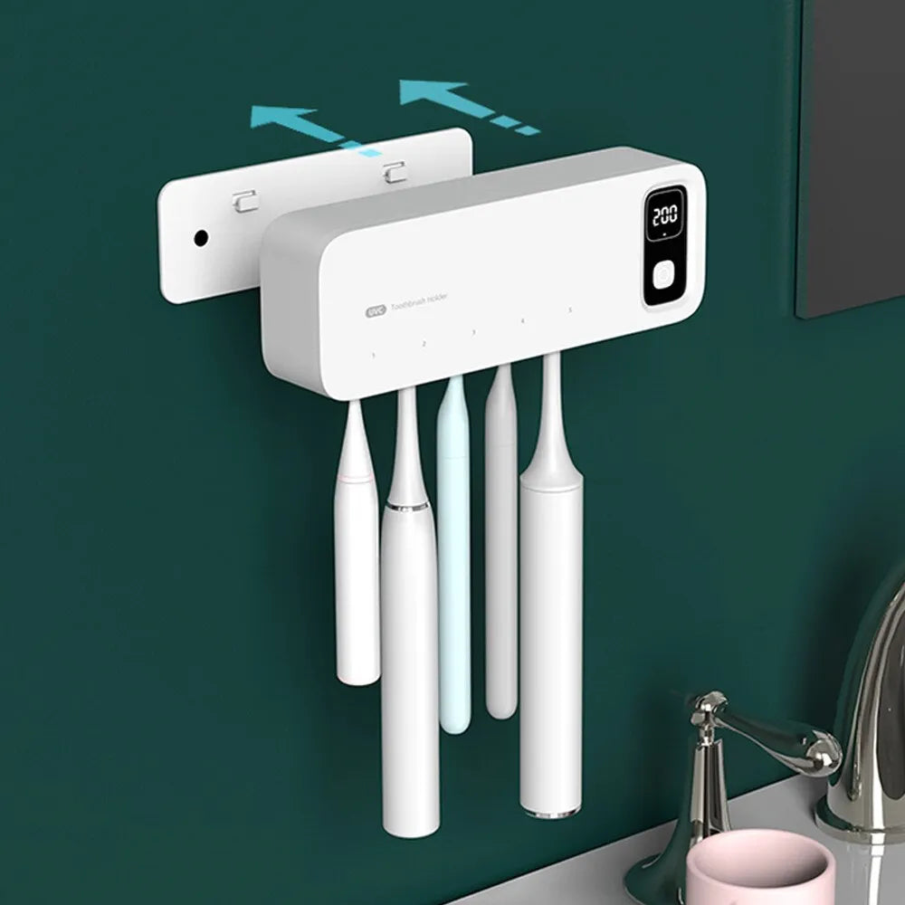 UV Toothbrush Sterilizer with Wall-mounted Holder - IHavePaws