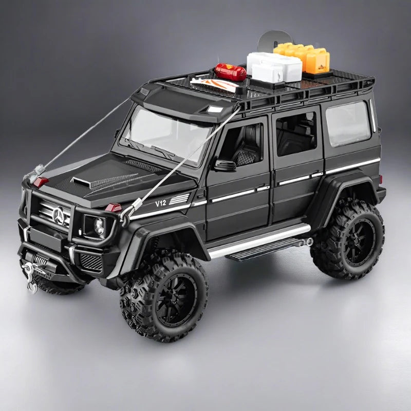 1/22 Modified Version G550 Alloy Car Model Diecast Simulation Metal Toy Off-road Vehicle Car Model Sound and Light Children Gift Modified Black - ihavepaws.com