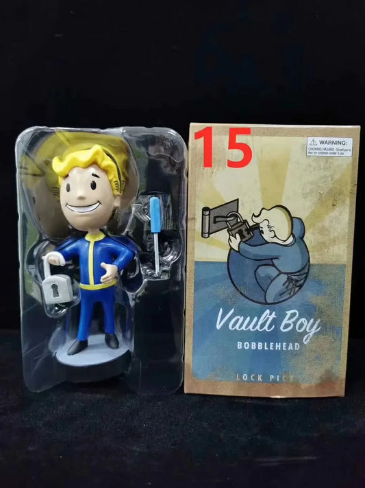 Cartoon Animation Fallout 4 Vault Boy Fallout 3 Generation 7 Shaking Head Boxed Doll Bobblehead Lock Pick - IHavePaws