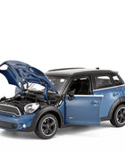 1/24 Mini Countryman Coopers Alloy Car Model Simulation Diecast Metal Toy Vehicle Car Model Miniature Scale Collection Kids Gift Blue - IHavePaws