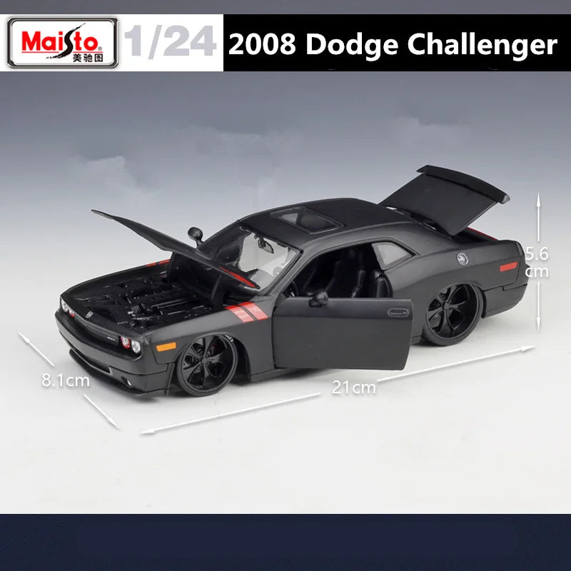 Maisto 1:24 2008 Dodge Challenger Alloy Racing Car Model Diecasts Metal Toy Vehicles Car Model Simulation Collection Kids Gifts