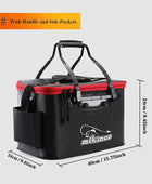 Portable Fishing Bag Collapsible Fishing Bucket Live Fish Box 40 - IHavePaws