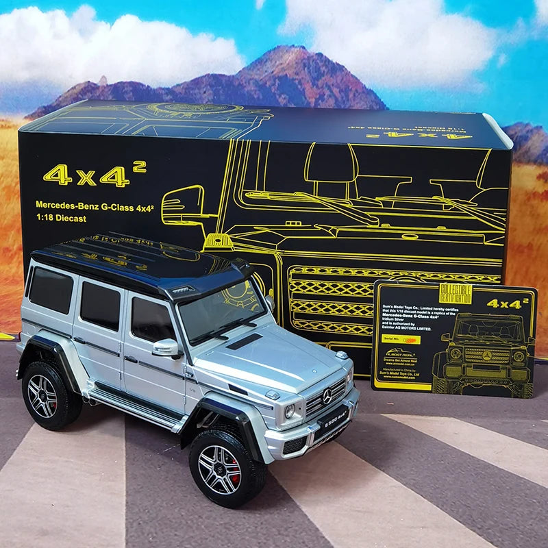 AR Almost Real 1:18 G500 4x4 square G alloy car model off-road vehicle Collection Gift 820204 - IHavePaws