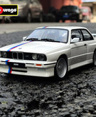 Bburago 1:24 1988 BMW 3 Series M3 E30 Alloy Sports Car Model Diecast Metal Classic Car Model Simulation Collection Kids Toy Gift White - IHavePaws