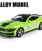 New 1:32 Mustang Shelby GT500 Alloy Sports Car Model Diecast Metal Racing Car Vehicles Model Simulation Collection Kids Toy Gift Green - IHavePaws