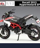 Maisto 1:12 DUCATI Hypermotard SP 2013 Alloy Racing Motorcycle Model Diecasts Metal Street Sports Motorcycle - IHavePaws