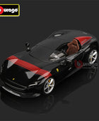 Bburago 1:24 Ferrari Monza SP1 Alloy Concept Sports Car Model Diecasts Metal Toy Racing Car Model High Simulation Childrens Gift Black - IHavePaws