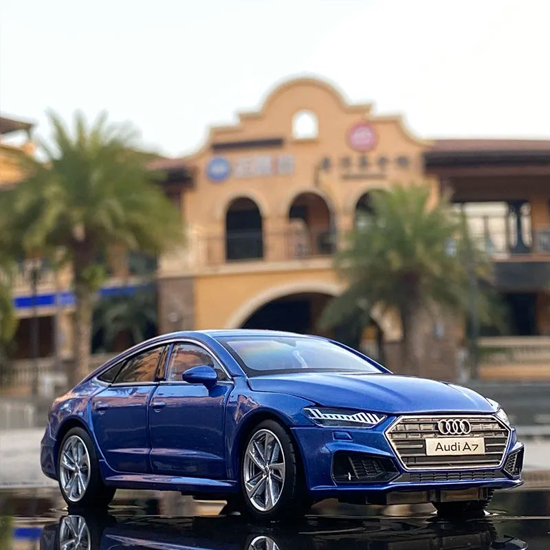 1:32 AUDI A7 Coupe Alloy Car Model Diecasts & Toy Vehicles Metal Toy Car Model High Simulation Sound Light Collection Kids Gift A7 Blue - IHavePaws