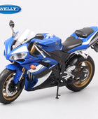 WELLY 1:10 YAMAHA YZF-R1 Alloy Racing Motorcycle Model Diecast Metal Street Sports Motorcycle Model Collection Children Toy Gift