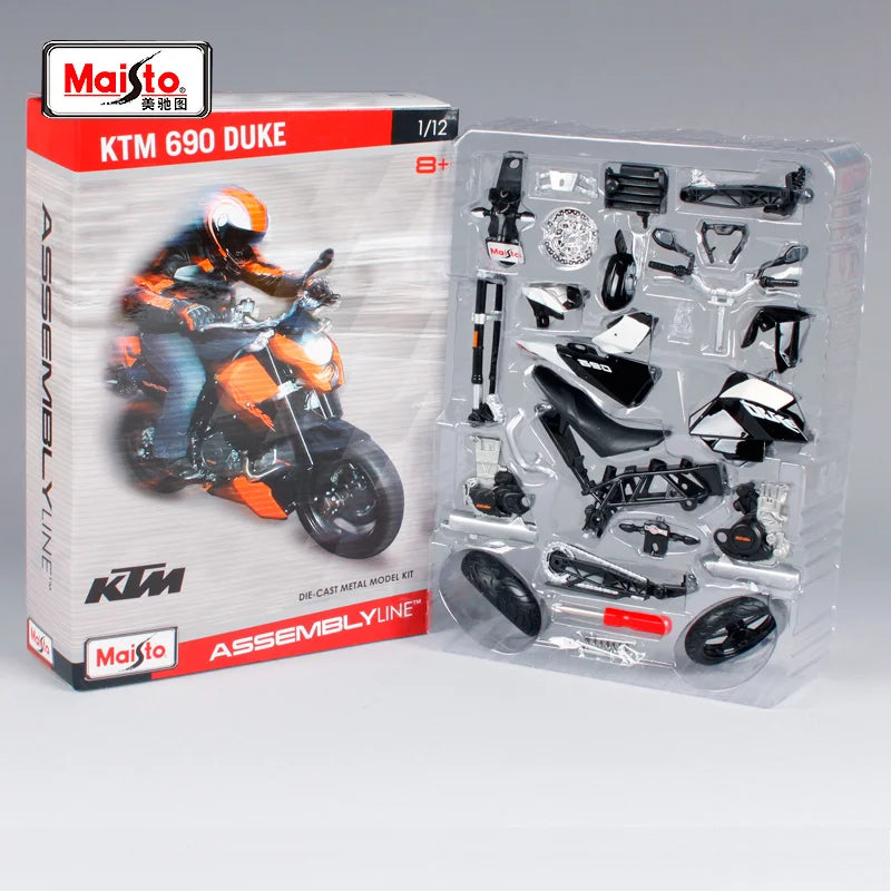 Assembly Version Maisto 1:12 KTM 690 Duke Alloy Motorcycle Model Diecast Metal Toy Racing Motorcycle Model Simulation - IHavePaws