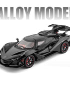 New 1:24 Apollo Intensa Emozione IE Alloy Sports Car Model Diecast Metal Racing Car Vehicles Model Sound and Light Kids Toy Gift IE Black - IHavePaws