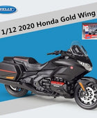 Welly 1:12 HONDA Gold Wing Alloy Racing Motorcycle Scale Model Simulation Diecast Travel black box - IHavePaws