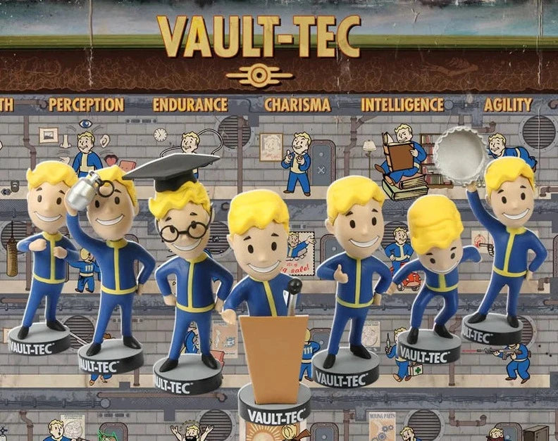 New Vault Boy Bobble Head Perception Lock Pick Endurance Melee Weapons Strength Anime Action Figure Kids Birthday Gifts Toy ﻿ - ihavepaws.com