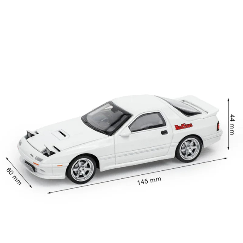 1:32 Mazda RX7 Alloy Sports Car Model Diecasts Metal Toy Racing Car Vehicles Model Simulation Sound and Light Childrens Toy Gift White - IHavePaws