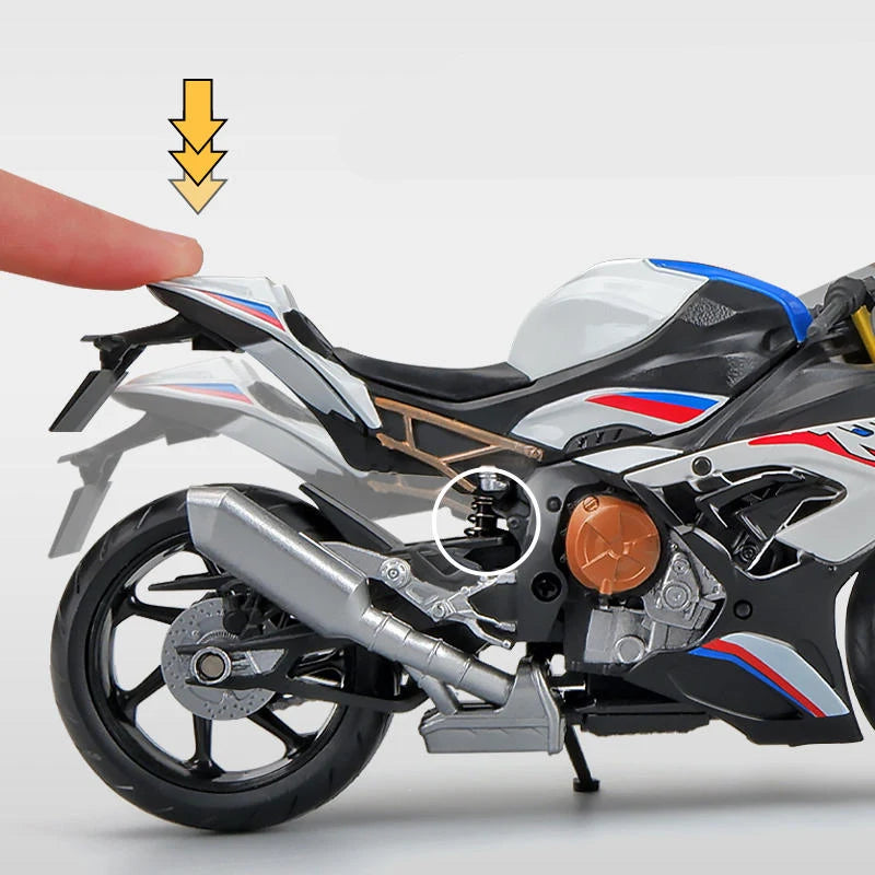1:12 S1000RR Racing Motorcycle Model Diecast Alloy Metal Cross-country Motorcycle Model Simulation Collection Childrens Toy Gift
