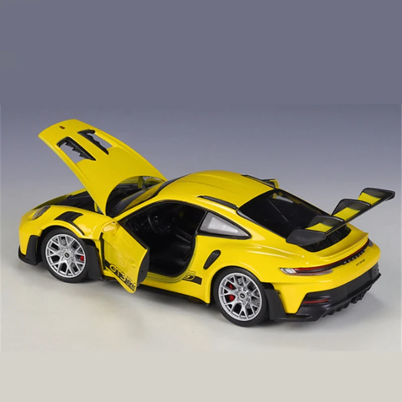 Welly 1:24 Porsche 911 GT3 RS Alloy Sports Car Model Diecast Metal Toy Track Racing Vehicles Car Model Simulation Childrens Gift