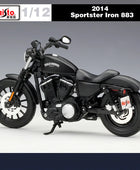 Maisto 1:12 Harley 2014 Sportster Iron 883 Alloy Racing Motorcycle Model Diecast Metal Toy Street Motorcycle Model Children Gift