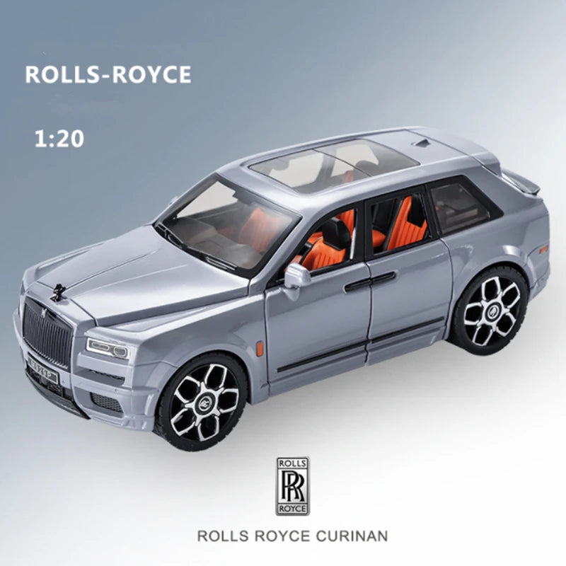 Large Size 1/20 Rolls Royce SUV Cullinan Alloy Luxy Car Model Diecasts Metal Toy Car Model Simulation Gray - IHavePaws