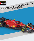 Bburago 1:43 F1 2023 Ferrari SF23 16# Charles Leclerc Scuderia #55 Carlos Sainz Alloy Supercar Diecast Racing Car Model Toy Gift F1-75 55 - IHavePaws