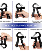 5-60kg Adjustable Hand Grip Strengthener Hand Grip Trainer With Counter Wrist Forearm And Hand Exerciser For Muscle Building - IHavePaws