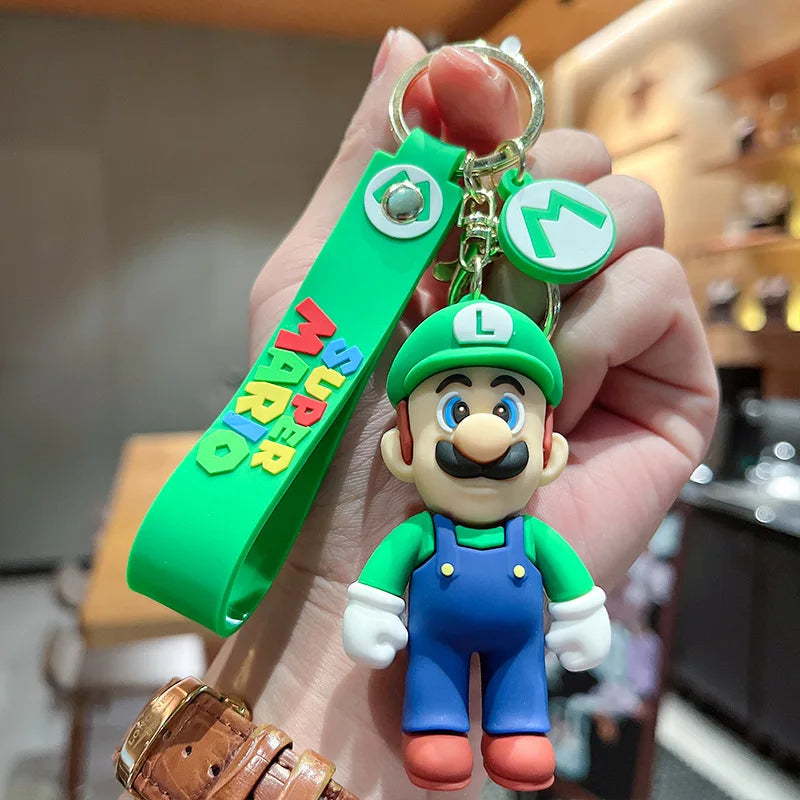 Super Mario Brothers Keychain Classic Game Character Model Pendant Men's and Women's Car Keychain Ring Bookbag Accessories Toys 02 - ihavepaws.com