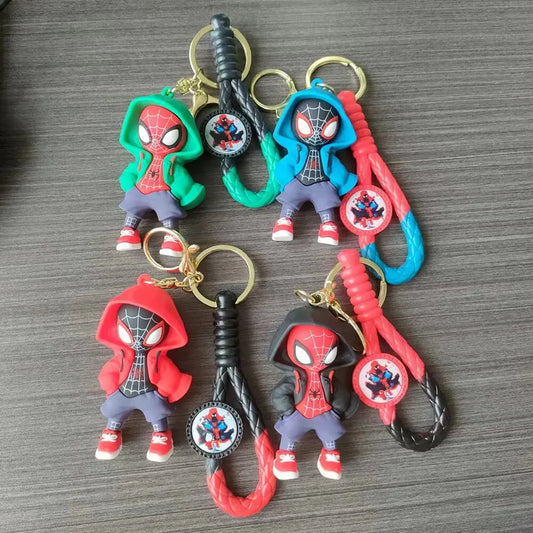 Spider Man Cute Doll Pendant Action Figures Avengers Iron Man Captain America Keychain Bag Keyring Pendant Birthday Gifts - ihavepaws.com