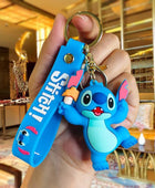 Anime Funny Stitch Keychain Cute Keychain PVC Pendant Men's and Women's Backpack Car Keychain Jewelry Accessories 9 - ihavepaws.com