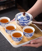 Handmade Tea Ceremony Exquisite Stone Grinding Shape Tea Set - IHavePaws