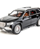1/24 Maybach GLS-Class GLS600 SUV Alloy Car Model Diecasts Metal Toy Luxy Car Model Collection Sound Light Simulation Kids Gifts Black - IHavePaws