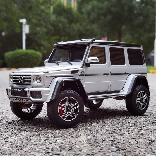 AR Almost Real 1:18 G500 4x4 square G alloy car model off-road vehicle Collection Gift 820204 Silver - IHavePaws