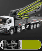 1:50 Diecast Metal Cement Pump Truck Model Concrete Conveyor Pump Truck Cement Transport Engineering Vehicles Car Model Kids Toy - IHavePaws