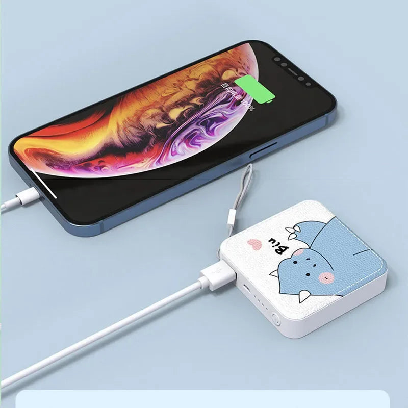 10000mAh Portable Mini Cute Cartoon Power Bank External Battery Phone Charger Powerbank For iPhone 15 14 Huawei Xiaomi Poverbank - IHavePaws