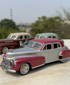 1/43 Alloy Classic Old Car Model Diecasts Metal Vehicles Retro Vintage Car Model Collection High Simulation Childrens Toys Gifts Brown - IHavePaws