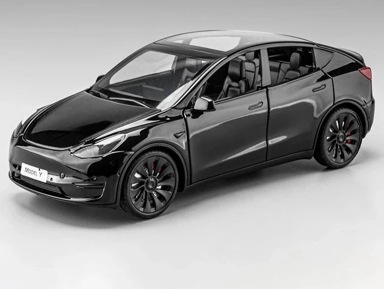 1:24 Tesla Model Y Model 3 Tesla Model S Alloy Die Cast Toy Car Model Sound and Light - IHavePaws