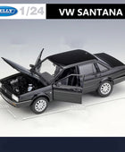 WELLY 1:24 Volkswagen Santana Alloy Car Model Diecasts Metal Classic Vehicles Car Model Simulation Collection Childrens Toy Gift