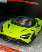 1:24 McLaren 765LT Alloy Sports Car Model Diecast & Toy Vehicles Metal Racing Car Model Simulation Collection Childrens Toy Gift Green - IHavePaws