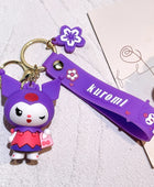 1PC Cute Sanrio Series Keychain For Men Colorful Keyring Accessories For Bag Key Purse Backpack Birthday Gifts SLO 21 - ihavepaws.com