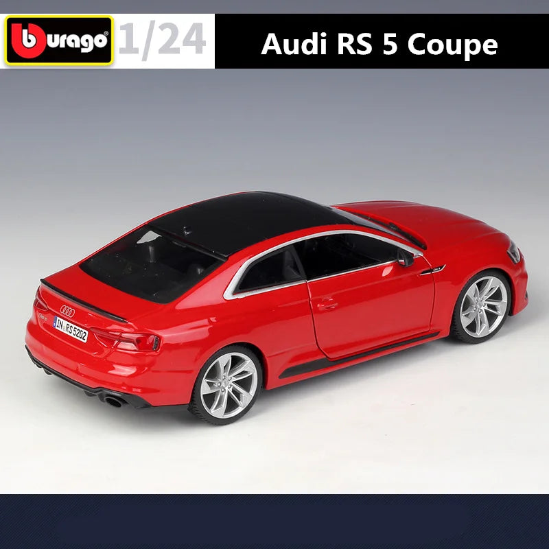 Bburago 1:24 Audi RS5 Coupe Alloy Sports Car Model Diecast Metal Toy Vehicles Car Model High Simulation Collection Children Gift
