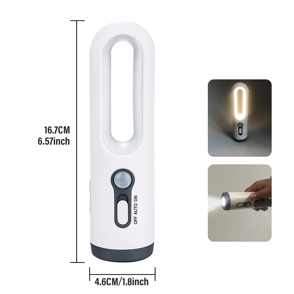 LED Motion Sensor Night Light 2 in 1 Portable Flashlight with Dusk to Dawn Sensor for Bedroom, Bathroom, Reading, Camping 2-in-1 night light - IHavePaws